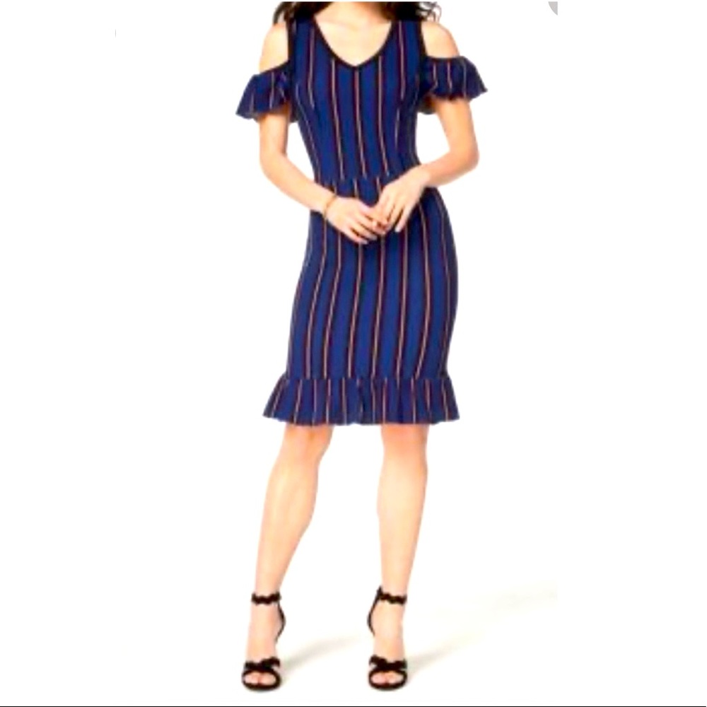 Xoxo jr blue stripped dress